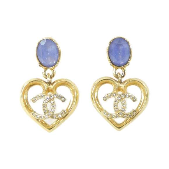 CHANEL Authentic Blue Earrings